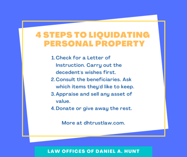 4 steps to liquidating personal property