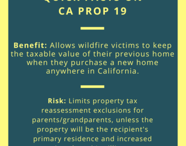 Quick Facts on Prop 19