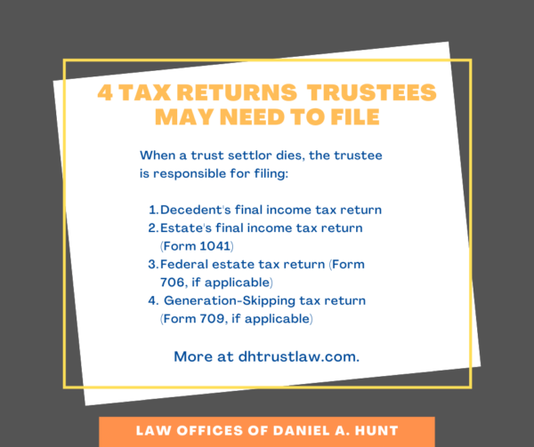 4 tax returns trustees may need to file