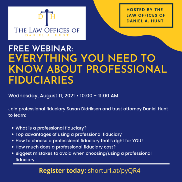 Professional Fiduciary Webinar graphic