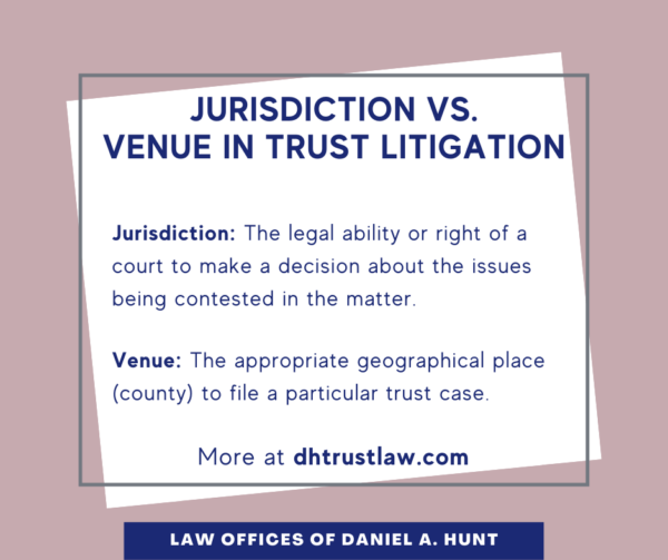 Jurisdiction vs venue