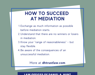 How to Succeed at mediation