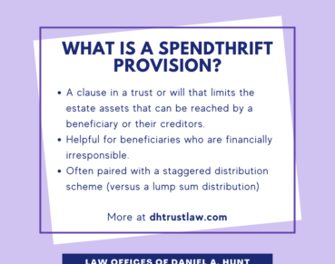 What-is-a-spendthrift-provision