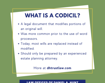 What is a Codicil?
