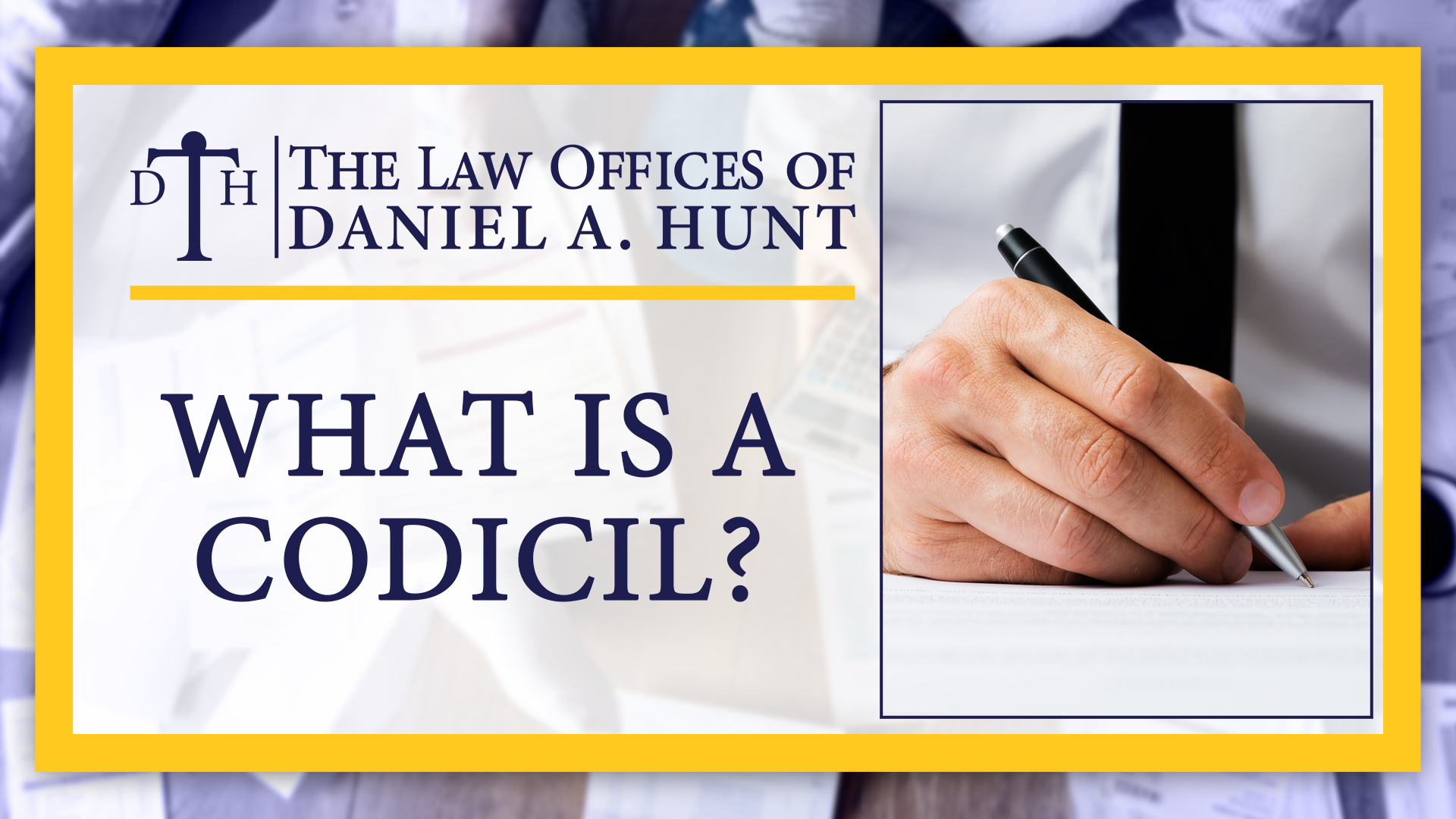 What is a Codicil?