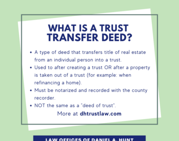 What is a Trust Transfer Deed?