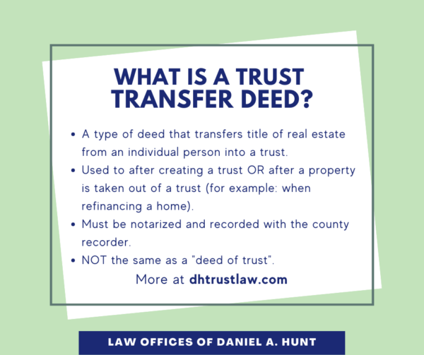 What is a Trust Transfer Deed?