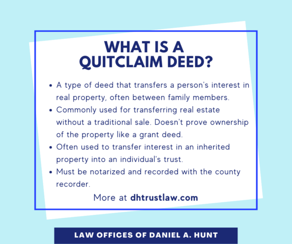 What is a quitclaim Deed?