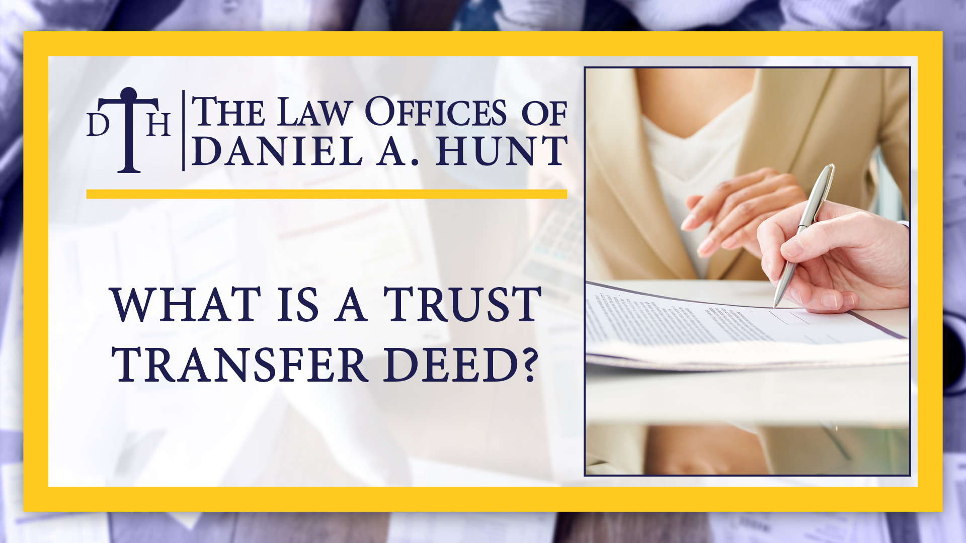 What is a trust transfer deed?