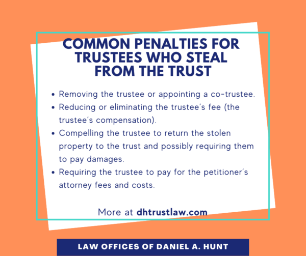 Common Penalties for Trustees Who Steal from the Trust