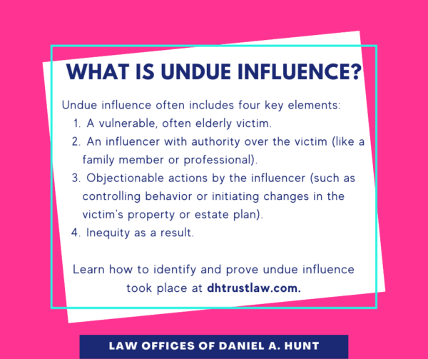 undue influence essay example