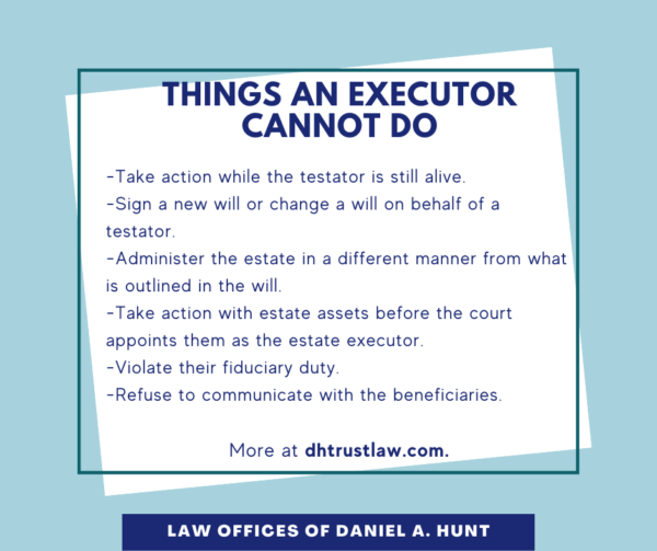 Things an Executor Cannot Do