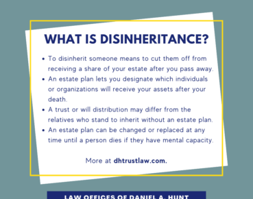 What is Disinheritance