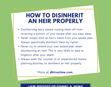 How to Disinherit an Heir Properly (1)