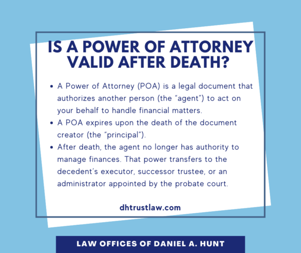 Is a Power of Attorney Valid After Death