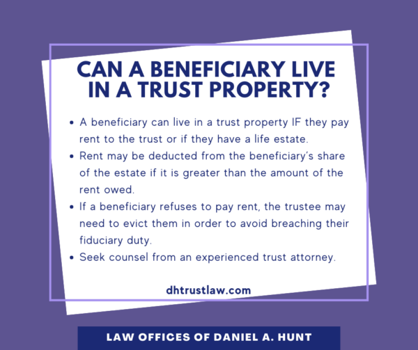 Can a Beneficiary Live in a Trust Property