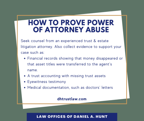 How to Prove Power of Attorney Abuse (1)