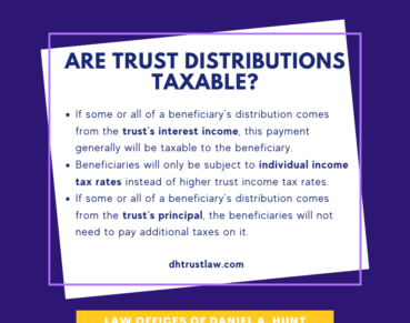 Are Trust Distributions Taxable