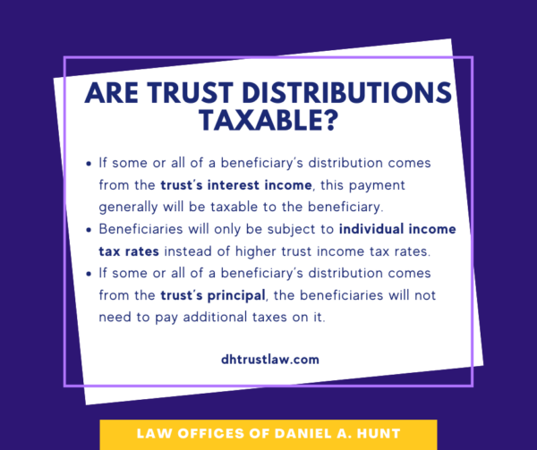 Are Trust Distributions Taxable