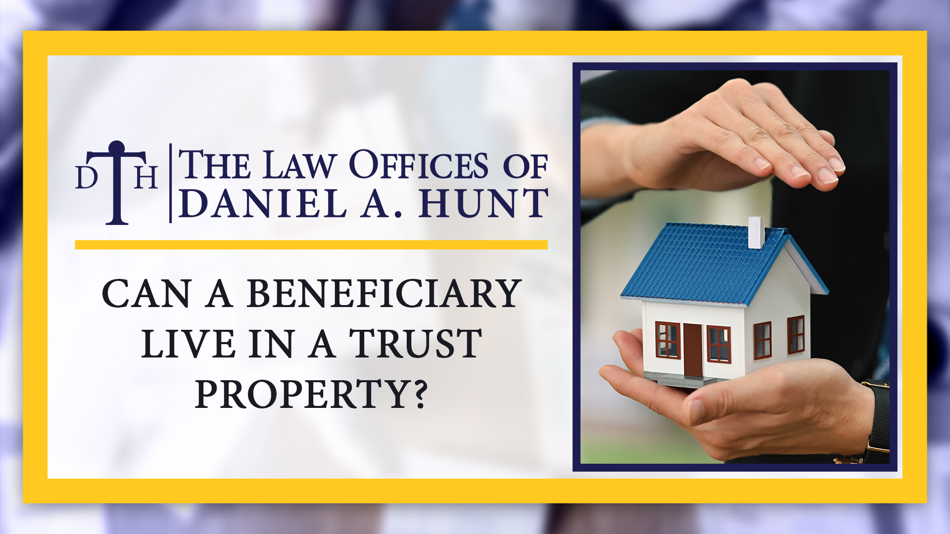 Can a Beneficiary Live in a Trust Property_