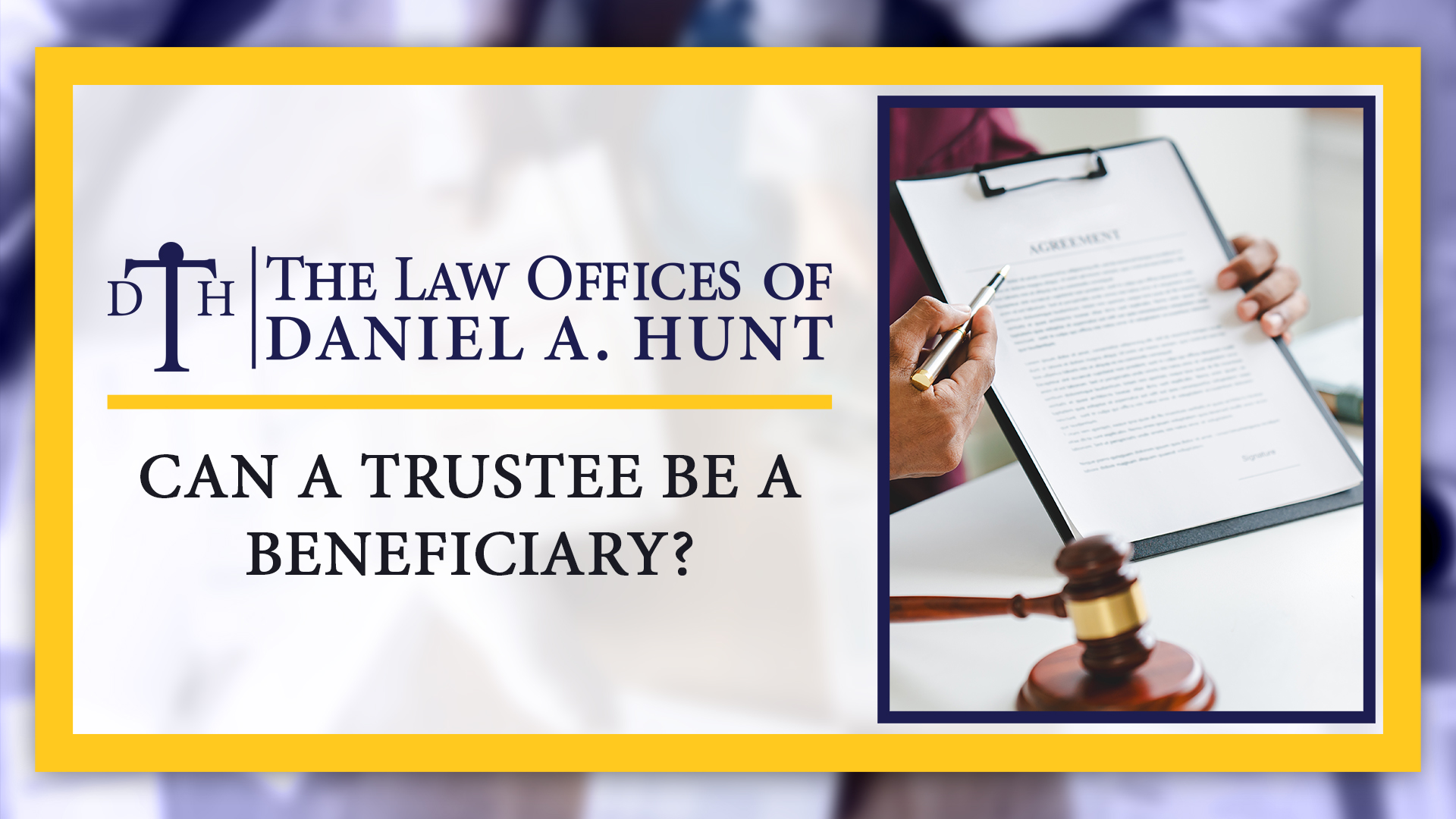Can a Trustee Be a Beneficiary