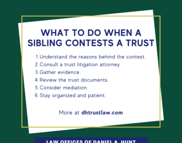 What to do when a sibling contests a trust