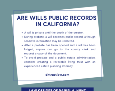 Are Wills Public Records in California