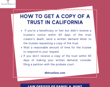 How to Get a Copy of a Trust in California
