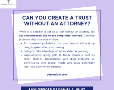 Can you create a trust without an attorney