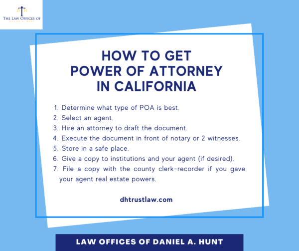 How to Get Power of Attorney in California