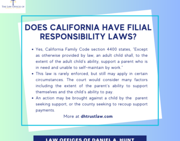 Does CA have filial responsibility laws?