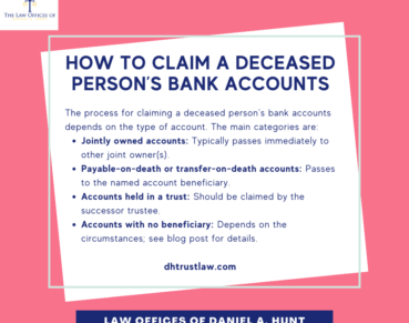 How to Claim a Deceased Person's Bank Accounts